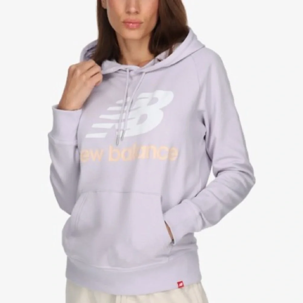 NWT New Balance Essentials Hoodie Violet Gray - Picture 1 of 5